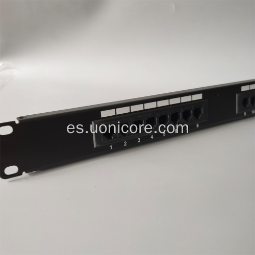 UTP 16 puertos CAT5E Ethernet el panel de conexiones